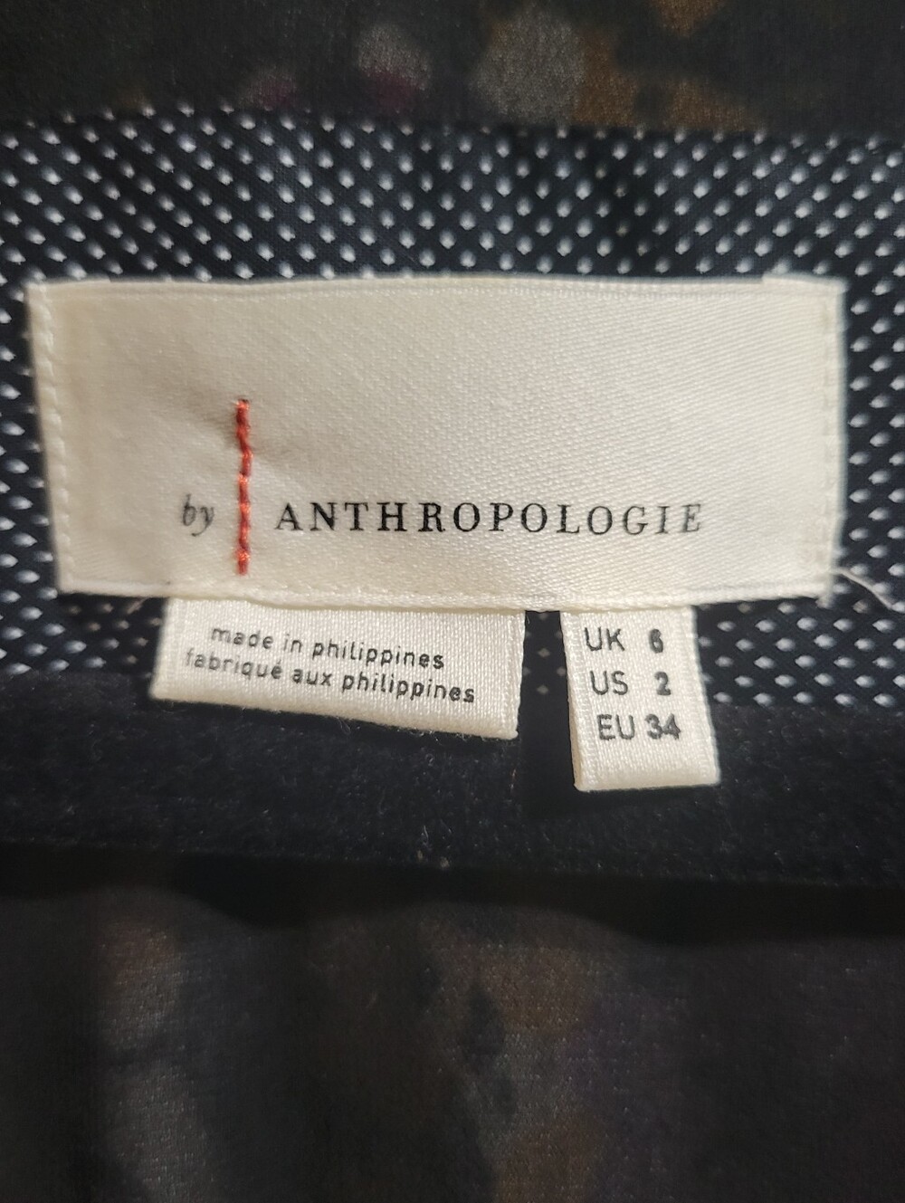 Anthropologie Francie Floral Velvet Mini Dress Size 2 Minor Flaw Multi-Color - Picture 13 of 16
